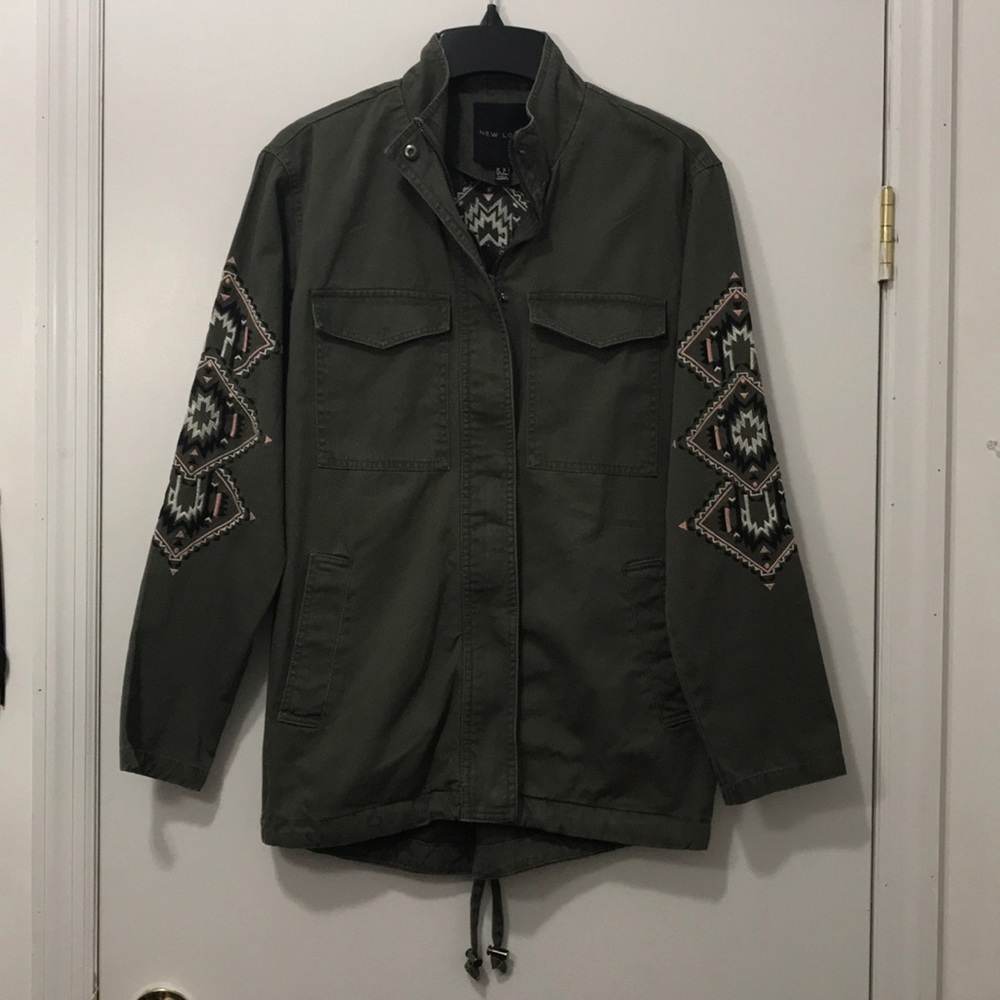 Embroidered Parka Jacket